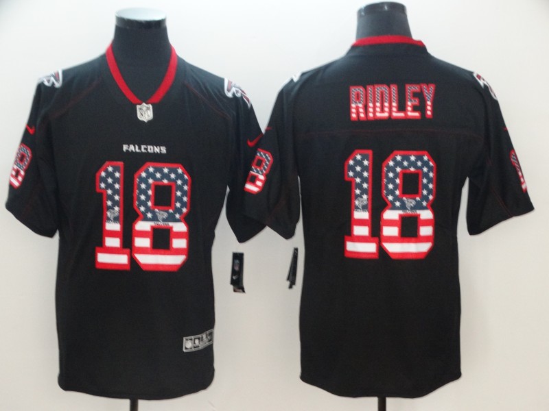 Men's Atlanta Falcons Calvin Ridley #18 Black Alternate Jersey